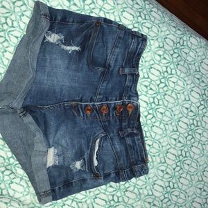 Denim shorts